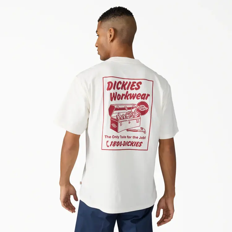 Dickies Dickies Mens Dry Ridge Short Sleeve Tee | Egret