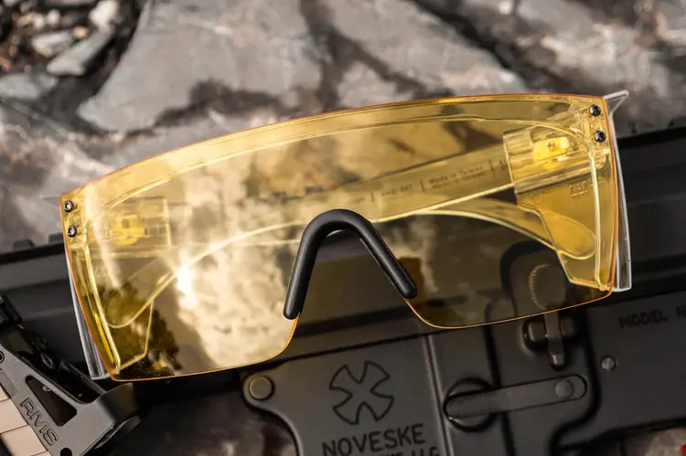 Heat Wave Lazer Face Z87 | Vapor Clear / Hi-Vis Yellow