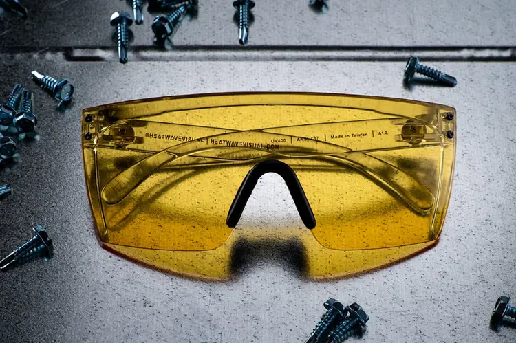 Heat Wave Lazer Face Z87 | Vapor Clear / Hi-Vis Yellow