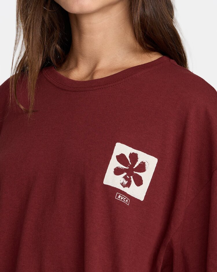 RVCA RVCA Open Minds Boyfriend  Tee | Madder Brown