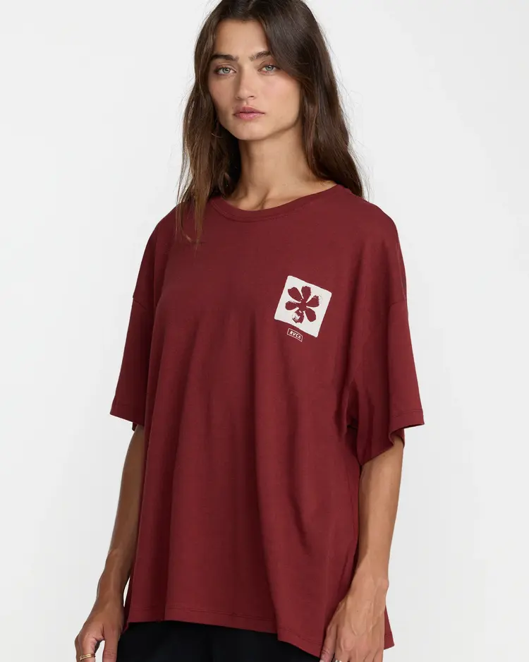 RVCA RVCA Open Minds Boyfriend  Tee | Madder Brown