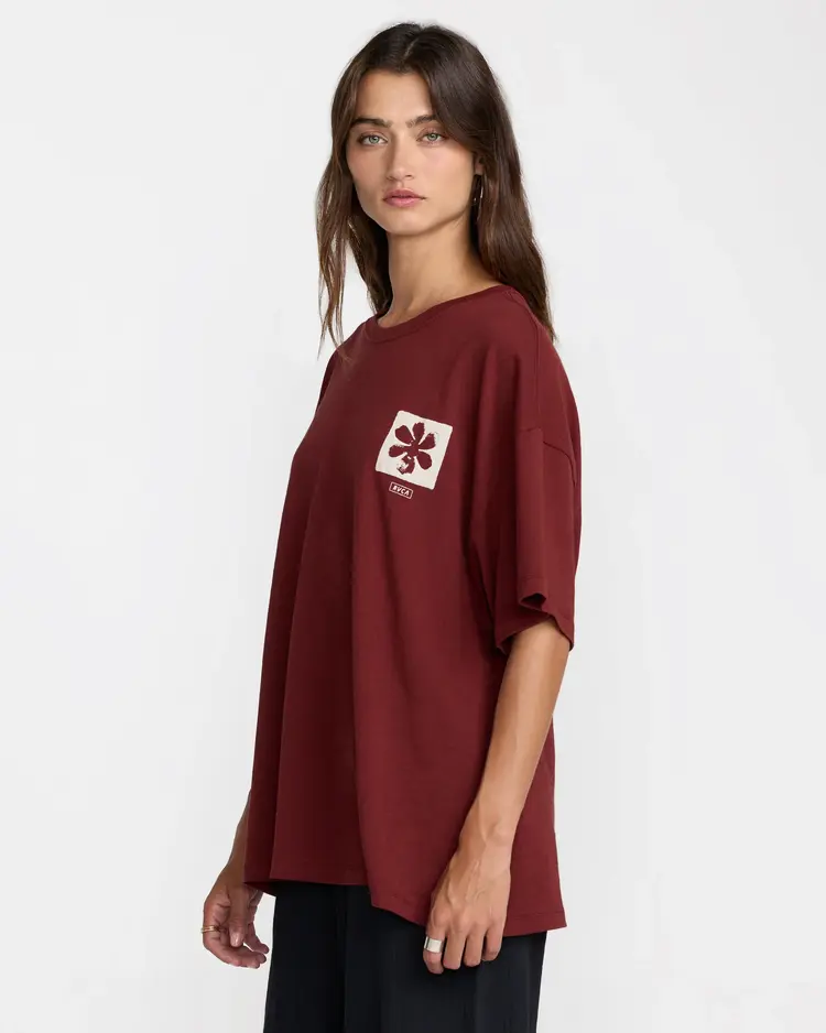 RVCA RVCA Open Minds Boyfriend  Tee | Madder Brown