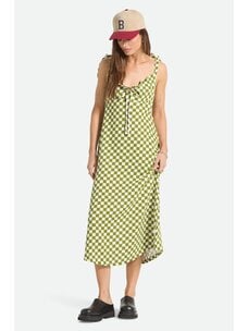 Brixton The Tie Dress | Sublime Green Checkerboard