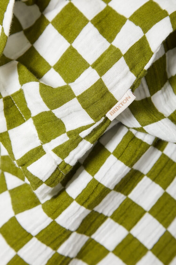 Brixton The Tie Dress | Sublime Green Checkerboard