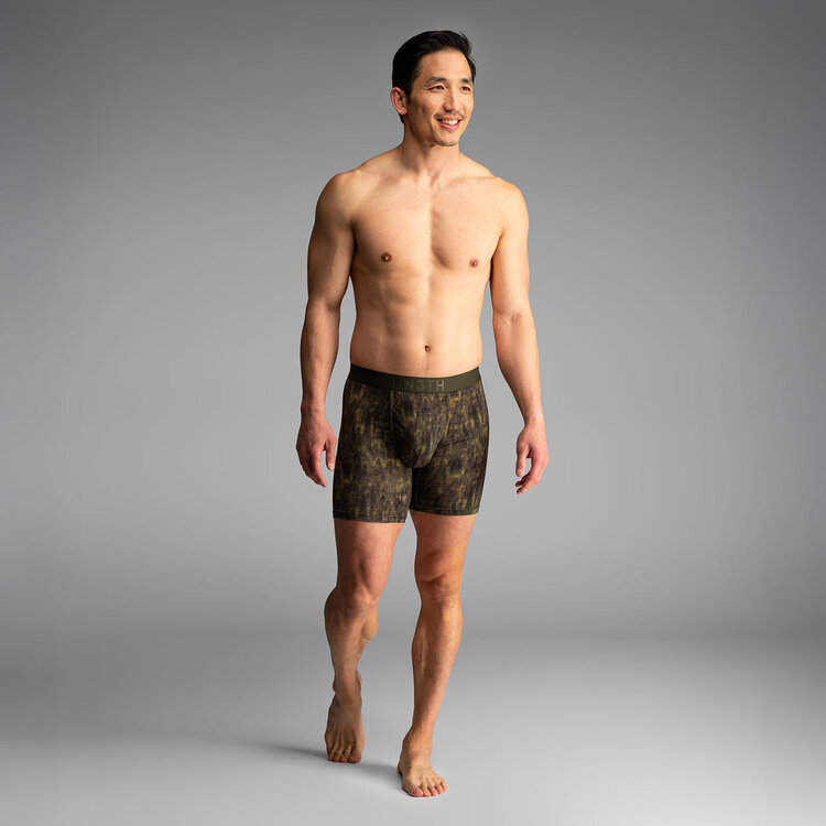 BN3TH BN3TH Classic Icon Boxer Brief Pt | Forest Camo Bronze