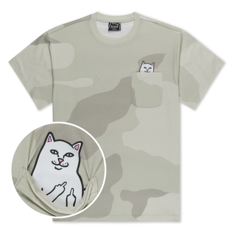 Ripndip Ripndip Pocket T-Shirt Lord Nermal | Bone Graffit Cmo