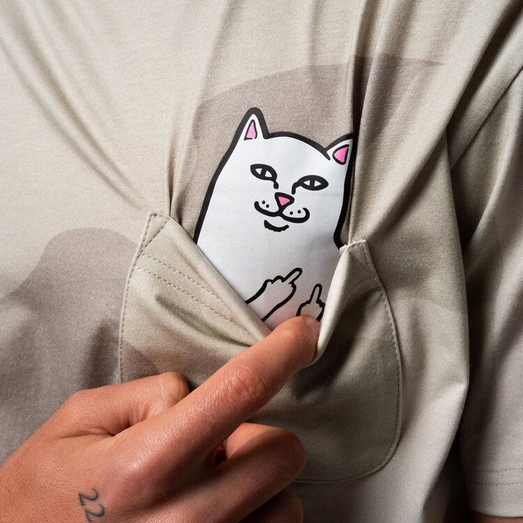 Ripndip Ripndip Pocket T-Shirt Lord Nermal | Bone Graffit Cmo