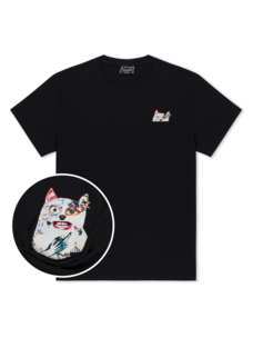 Ripndip Ripndip Pocket T-Shirt Lord Nermal Collage | Black