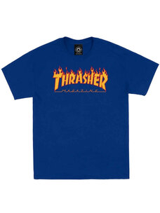 Thrasher Flame Logo Tee | Royal