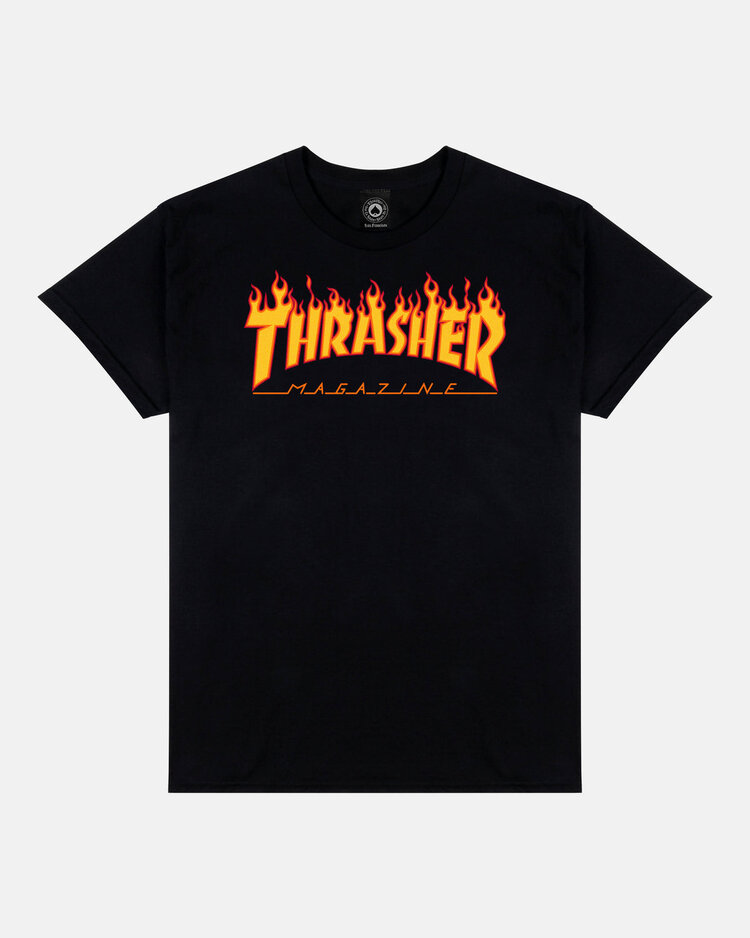 Thrasher Thrasher Flame Logo | Black