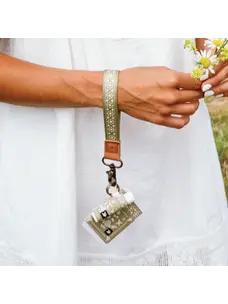 Thread Wristlet Keychain | Olive