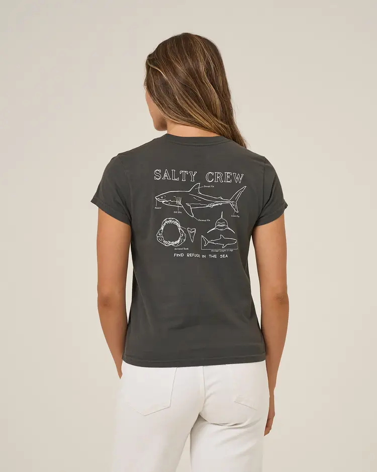 Salty Crew Salty Crew Shark Anatomy Modern Tee | Charcoal
