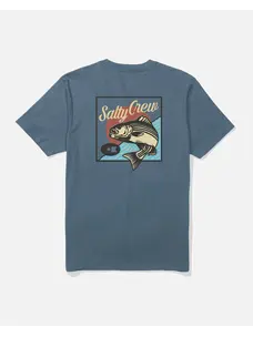 Salty Crew Striped Short Sleeve Tee | Slate