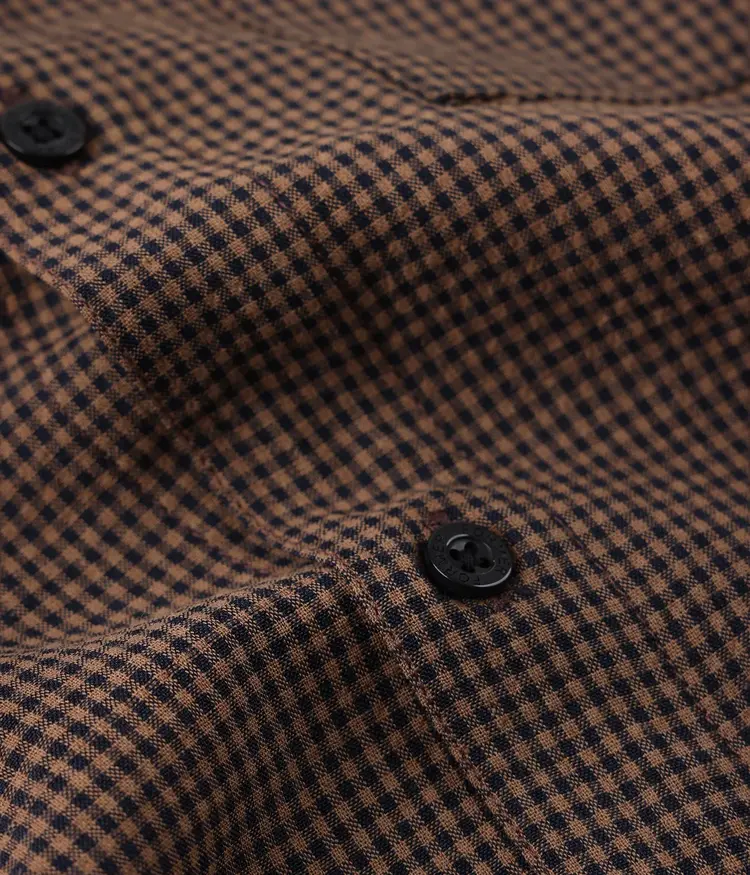 Former Former Vivian Check Short Sleeve Shirt | Brown