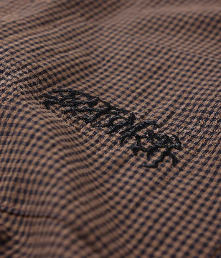 Former Former Vivian Check Short Sleeve Shirt | Brown