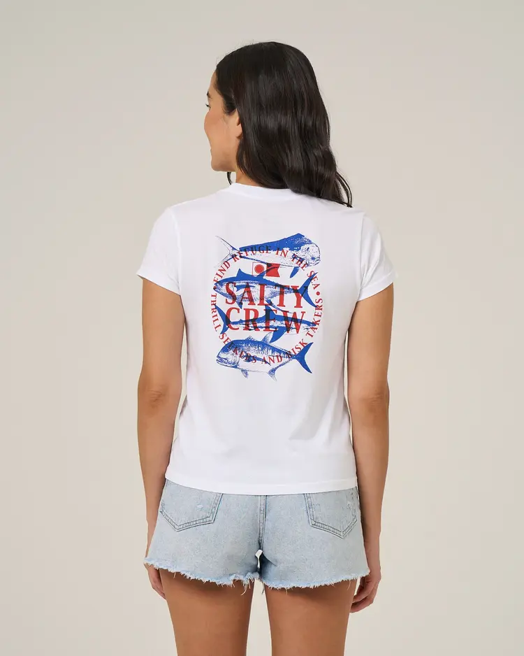 Salty Crew Salty Crew Overlay Modern Tee | White