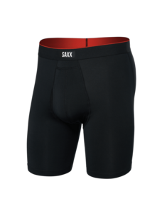 Saxx Multi-Sport Mesh Long Boxer Brief Fly | Black