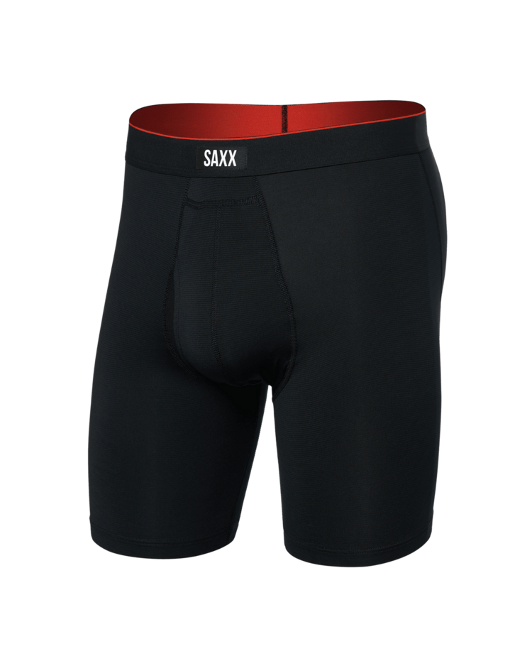 Saxx Multi-Sport Mesh Long Boxer Brief Fly | Black