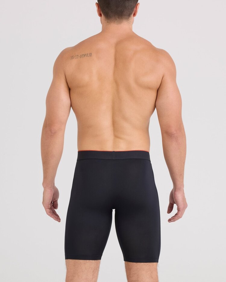 Saxx Multi-Sport Mesh Long Boxer Brief Fly | Black