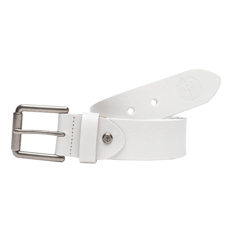 RDS RDS Genuine Leather Belt | White