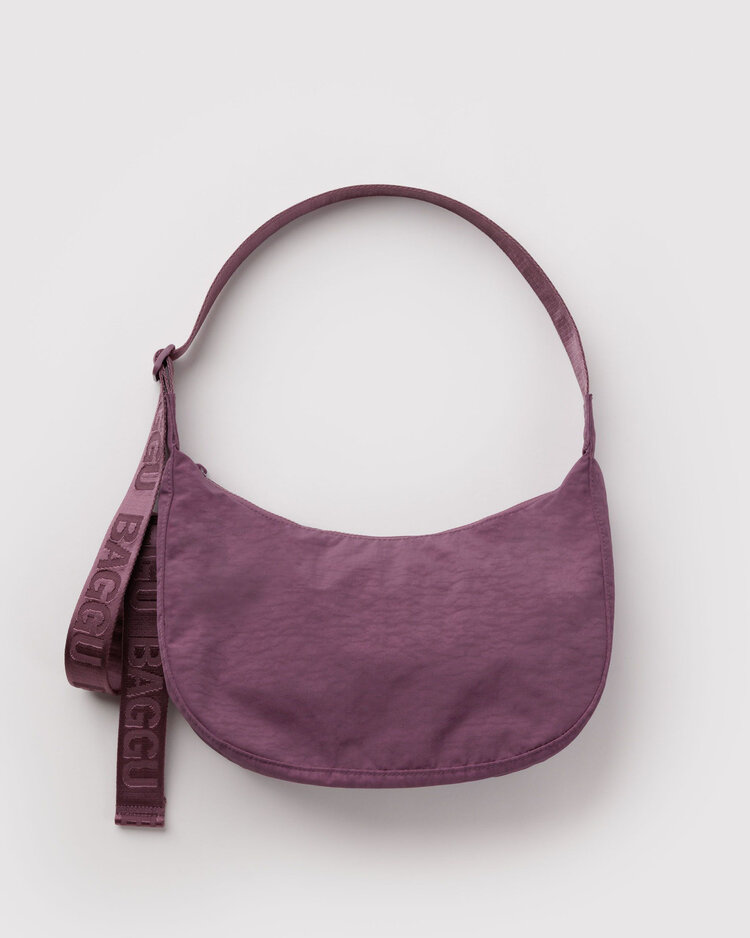 Baggu Baggu Medium Nylon Crescent Bag | Wild Plum