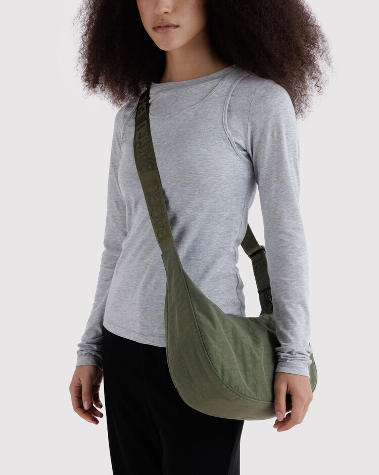 Baggu Baggu Medium Nylon Crescent Bag | Caper