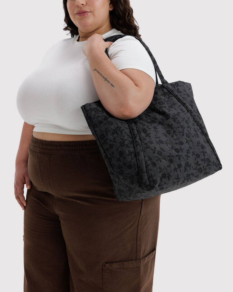 Baggu Baggu Cloud Bag | Charcoal Ditsy Floral