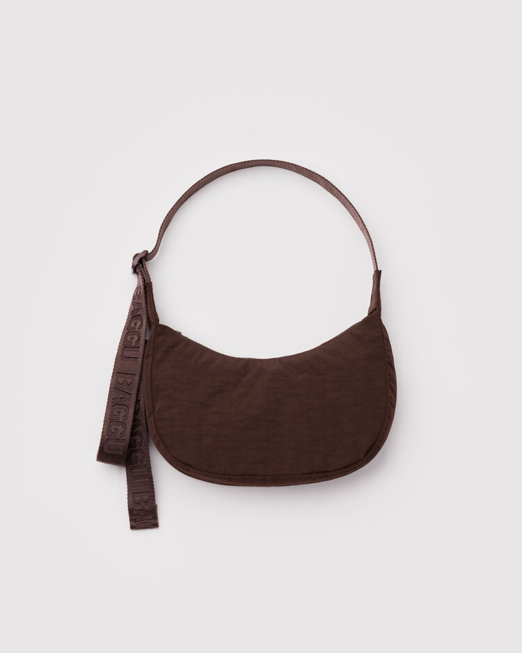 Baggu Baggu Small Nylon Crescent Bag | Coffee