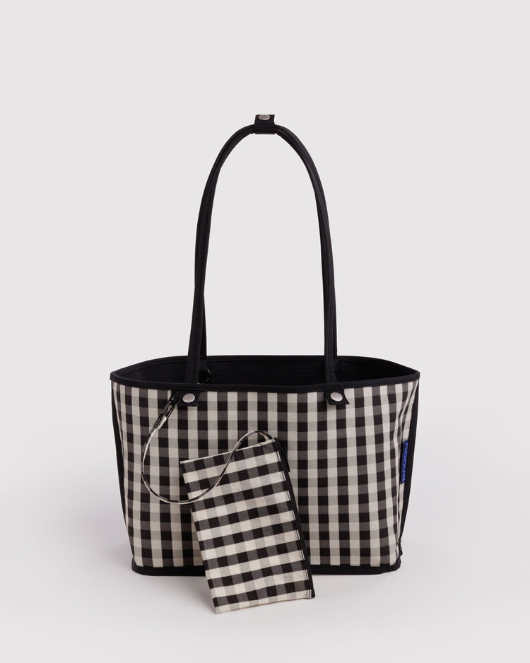 Baggu Baggu Medium Nylon Reversible Tote | Black Mix
