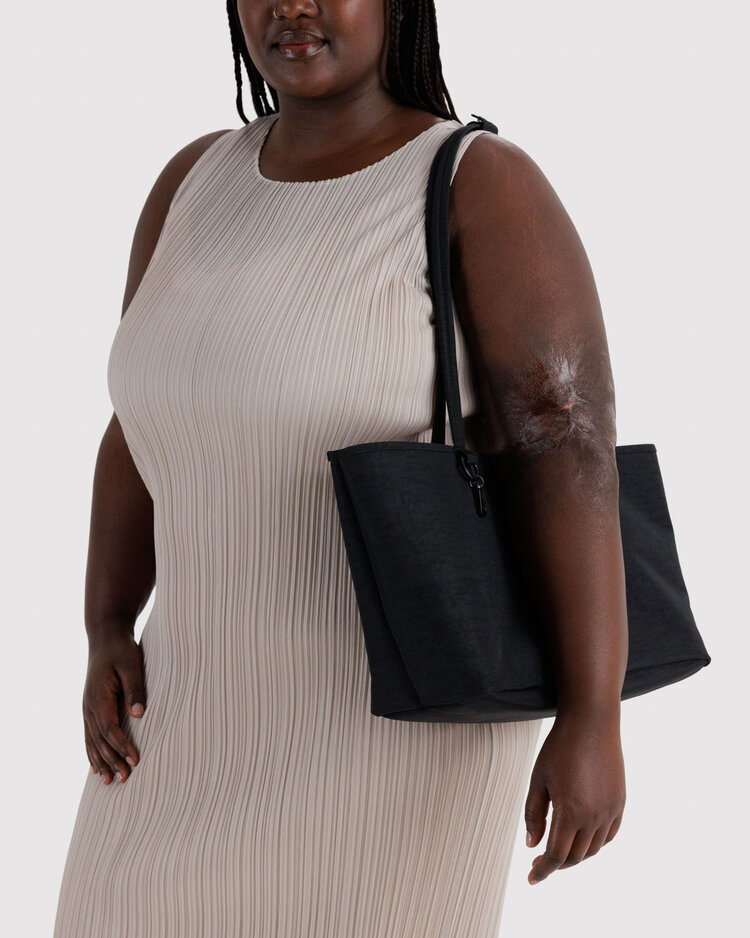 Baggu Baggu Medium Nylon Reversible Tote | Black Mix