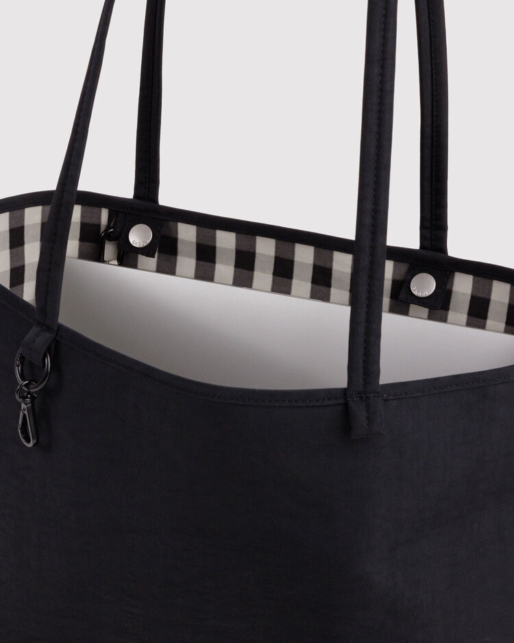 Baggu Baggu Medium Nylon Reversible Tote | Black Mix