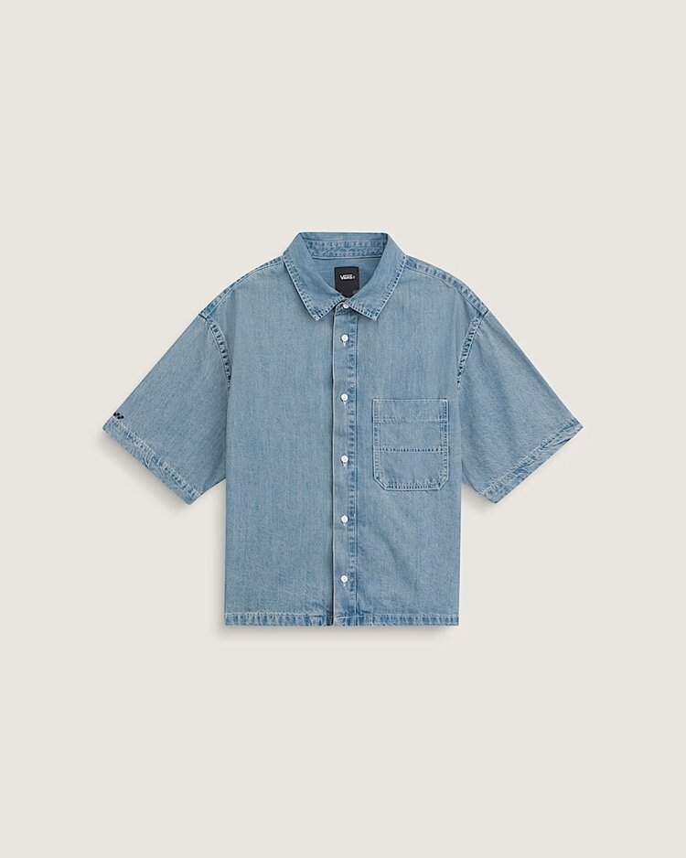 Vans Vans Cyrus Straight Hem Denim  Woven | Stonewash Blue