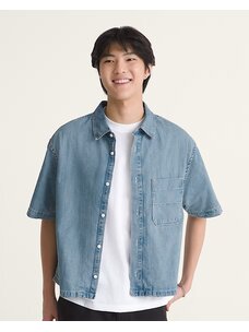 Vans Cyrus Straight Hem Denim  Woven | Stonewash Blue