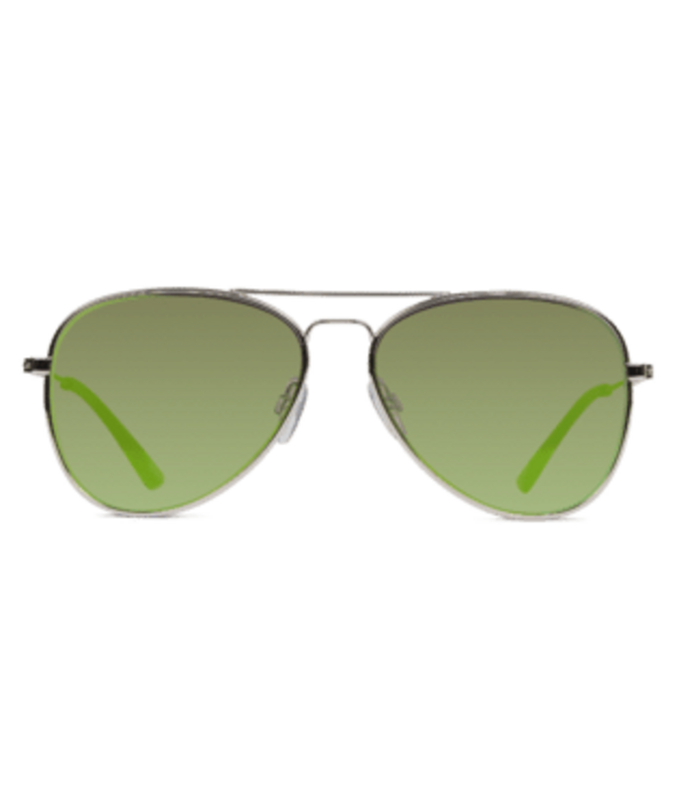 Dot Dash Aerogizmo | Silver Gloss / Green Chrome