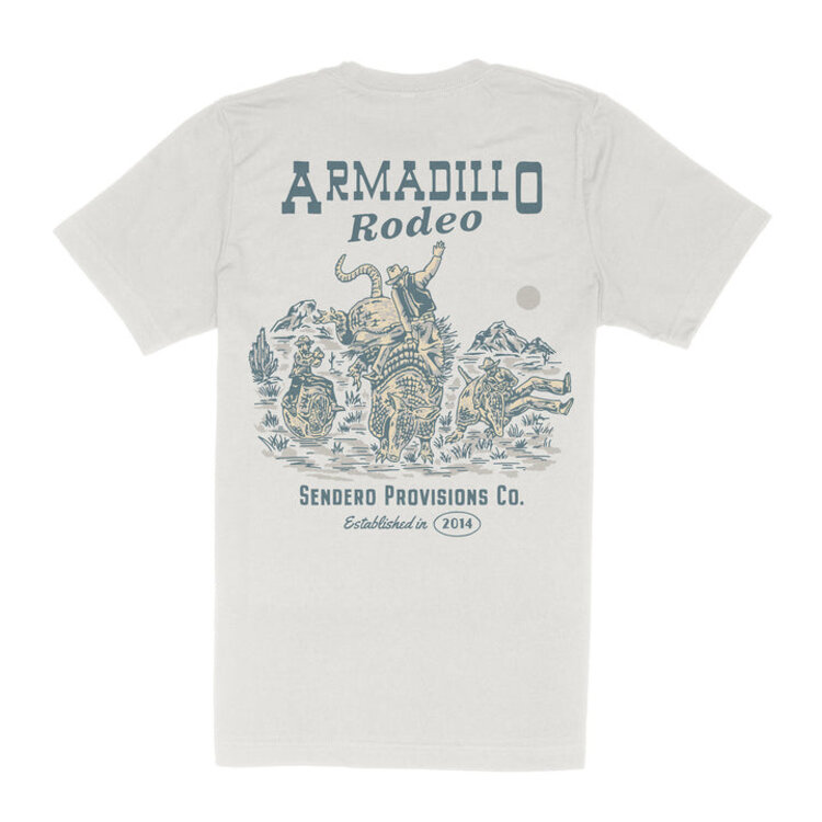 Sendero Provisions Co. Sendero Armadillo Rodeo T-Shirt | Vintage White