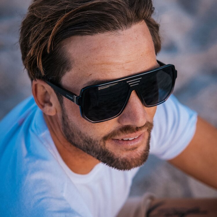 VonZipper VonZipper Roller | Black Satin / Grey