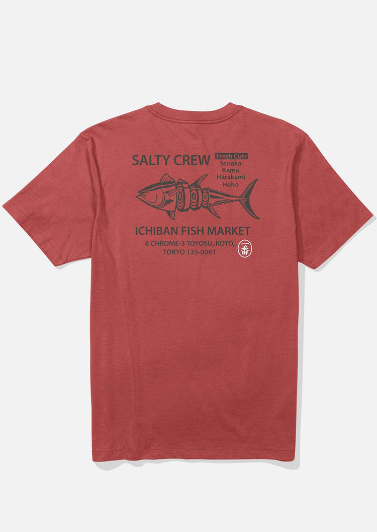 Salty Crew Salty Crew Ichiban Short Sleeve Tee | Washed Red