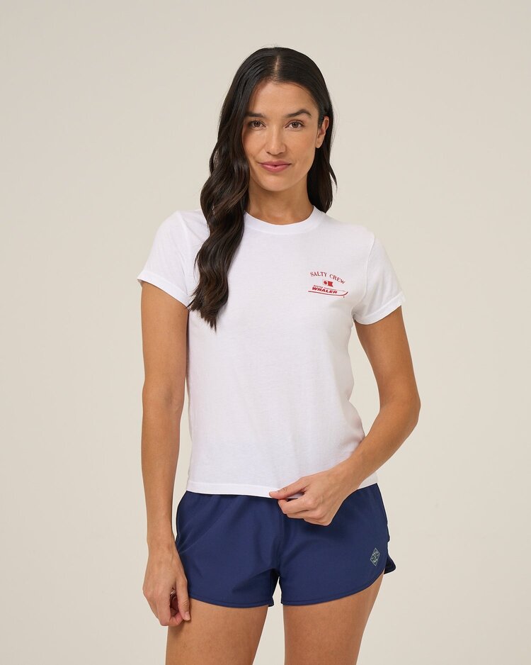Salty Crew Salty Crew Overlay Modern Tee | White