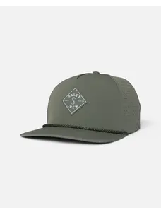 Salty Crew Long Range Snapback | Washed Green