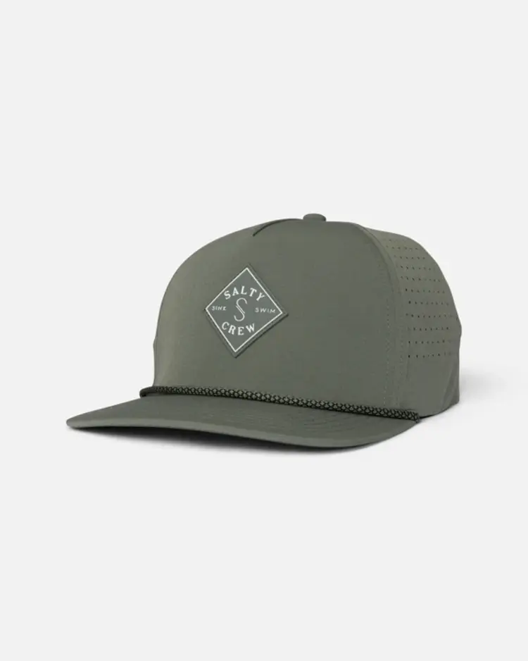 Salty Crew Salty Crew Long Range Snapback | Washed Green