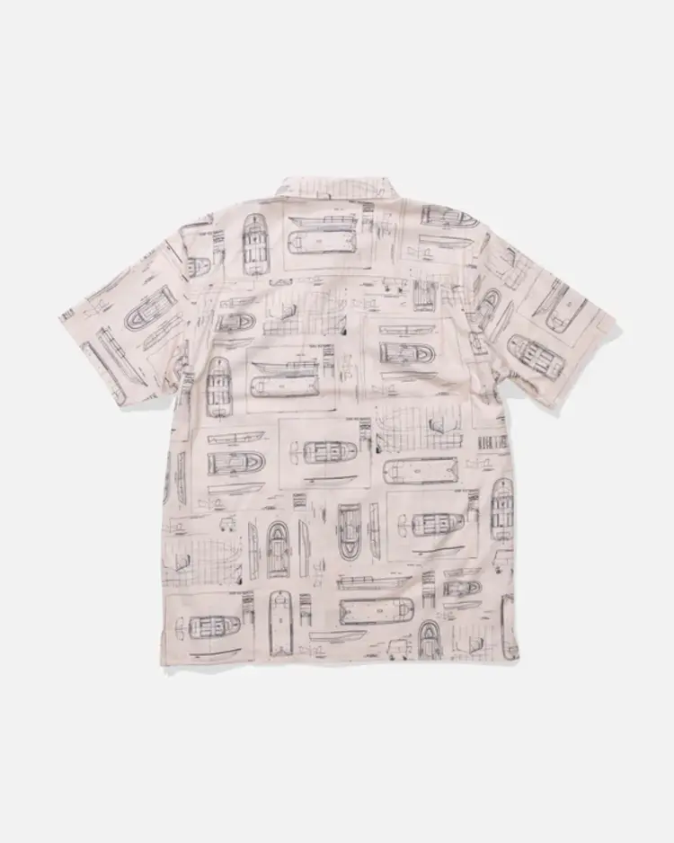 Salty Crew Salty Crew Whaler Short Sleeve Button Up | Bone
