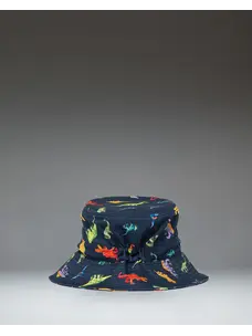 Herschel Toddler Bucket Hat 2-4y  | Watercolour Dinos Darkest Navy