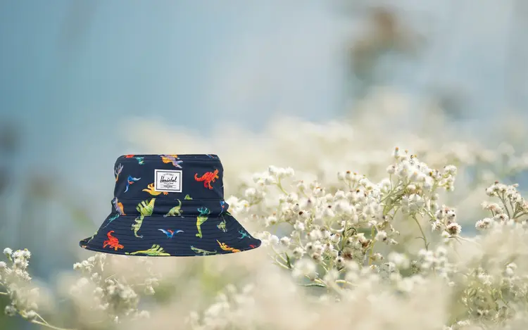 Herschel HERSCHEL Toddler Bucket Hat 2-4y  | Watercolour Dinos Darkest Navy