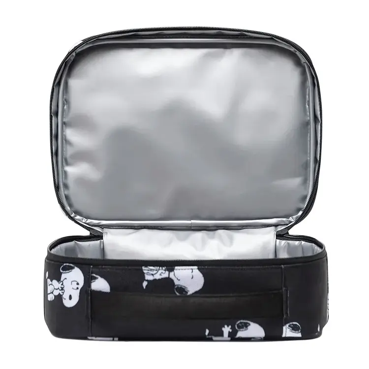 Herschel Herschel Peanuts Pop Quiz Lunch Box Snoopy And Woodstock | Black