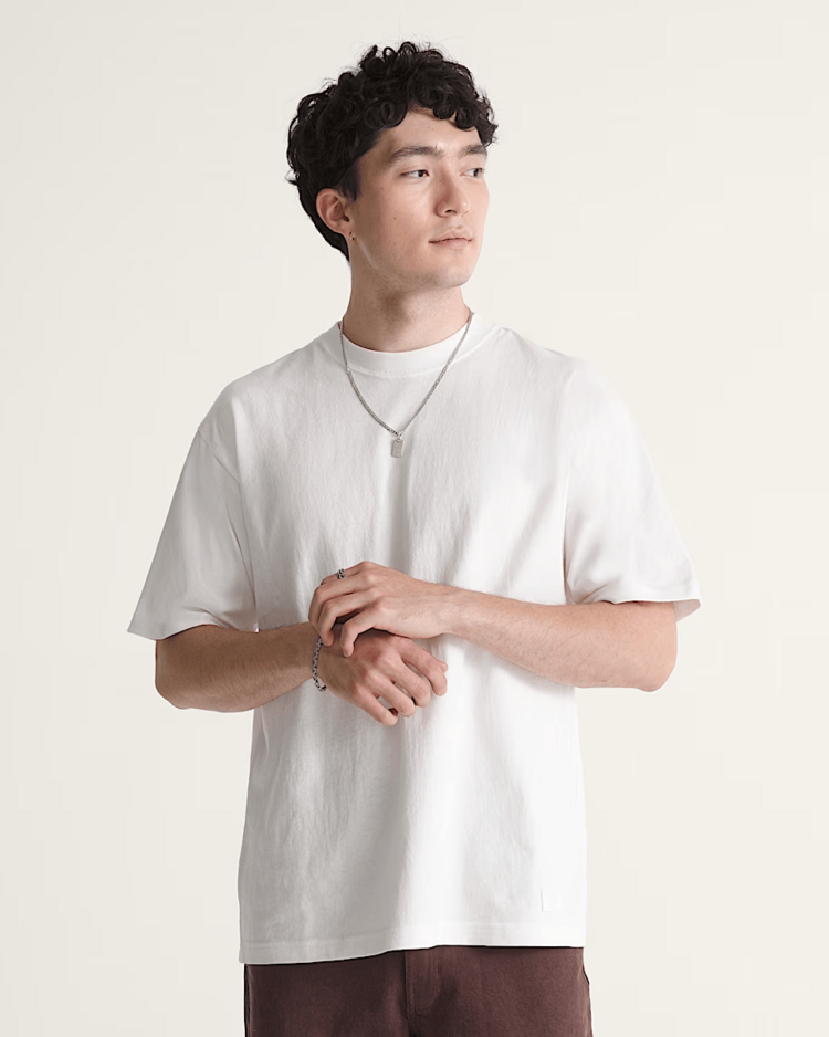 Vans Vans Premium Short Sleeve Loose Fit Tshirt | Egret