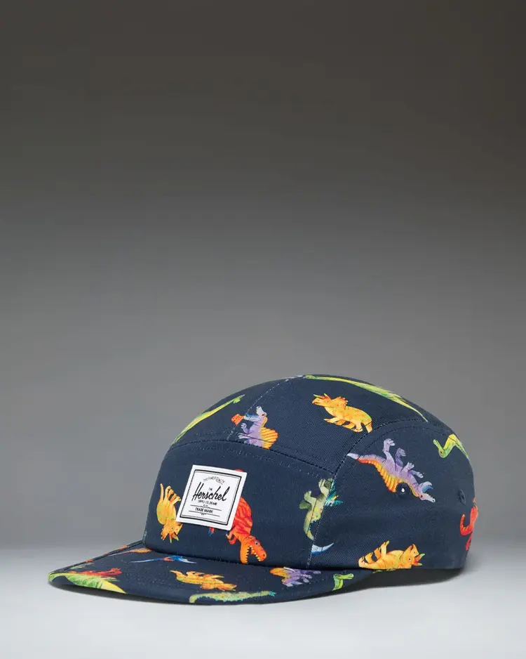 Herschel Herschel Glendale Kids Cap | Watercolour Dinos Darkest Navy