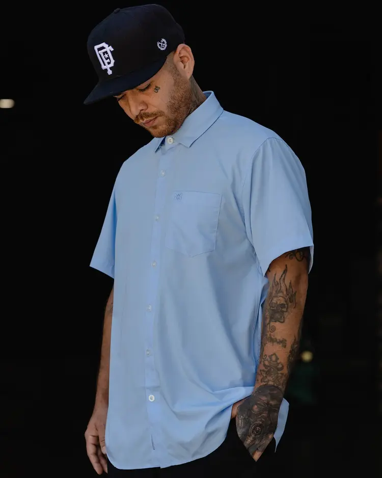 Dixxon Dixxon SOLID Bamboo 2.0 Short Sleeve | Light Blue