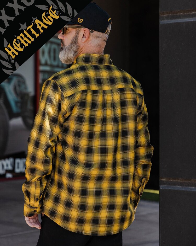Dixxon Dixxon Frisco Flannel | Black/Yellow