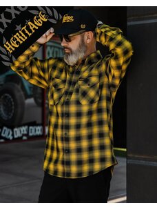 Dixxon Frisco Flannel | Black/Yellow
