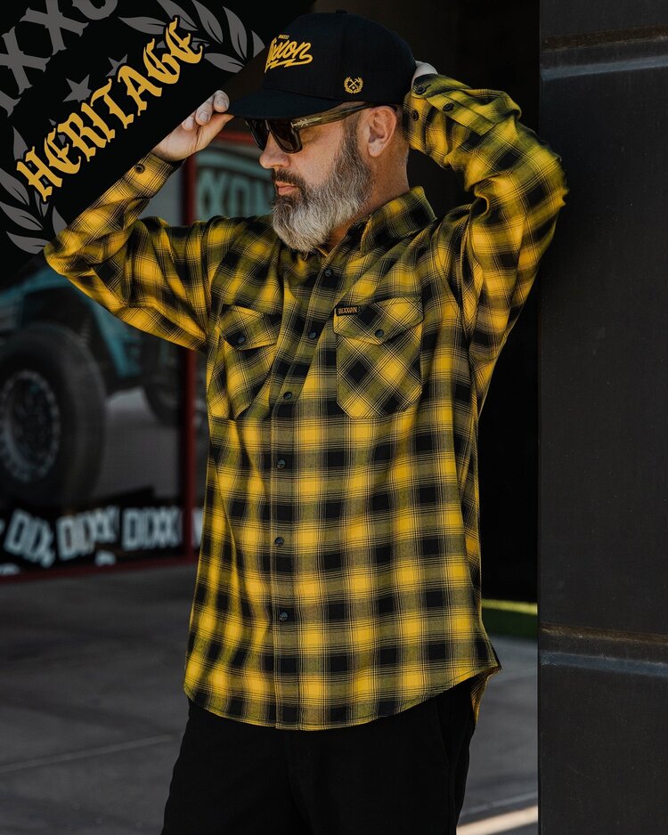 Dixxon Dixxon Frisco Flannel | Black/Yellow
